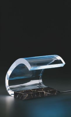 Acrilica 281 table lamp with marble base Oluce LIMITED EDITION